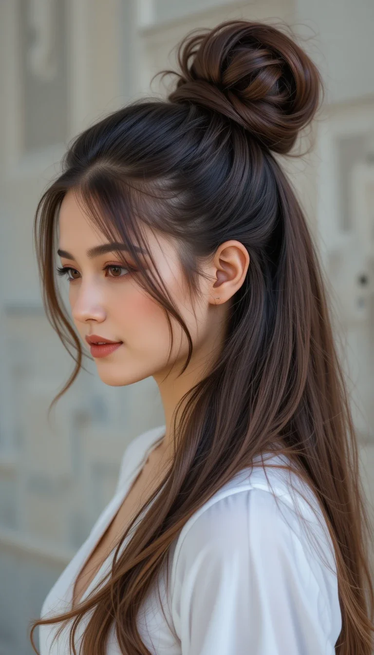 High Half-Up Style