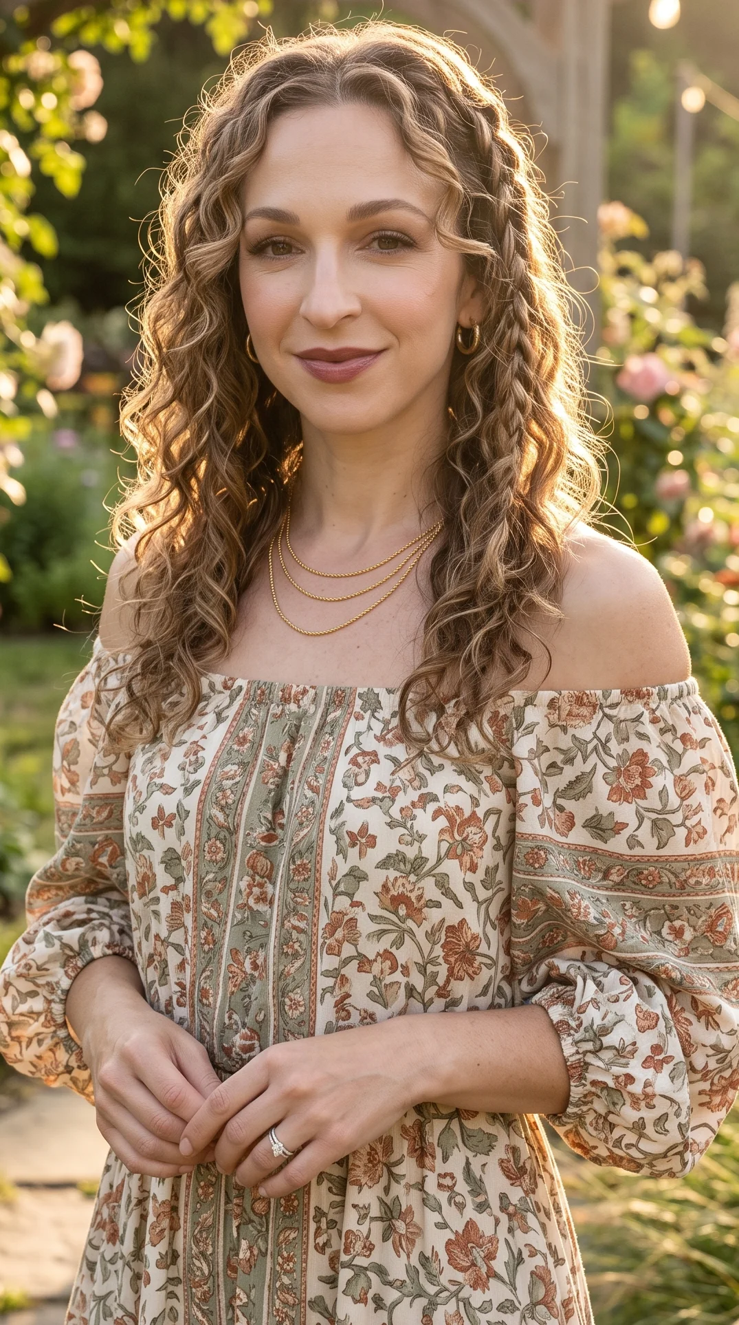 Braided Curled Hair
