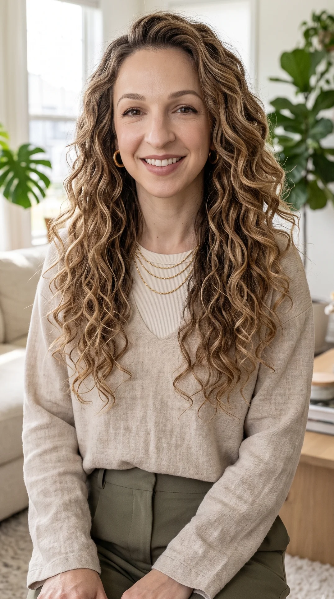 Layered Curls With Volume