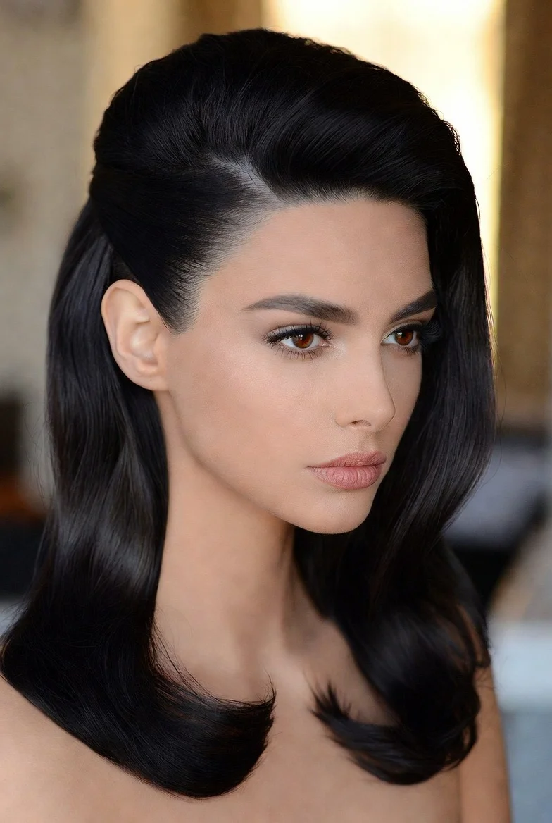 Side-Part Volume Hairstyle