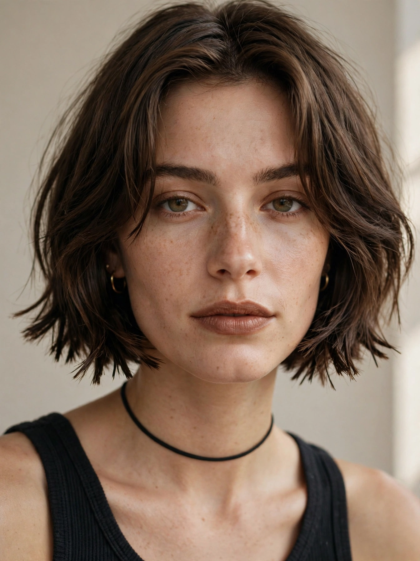 Ear-Length Choppy Bob