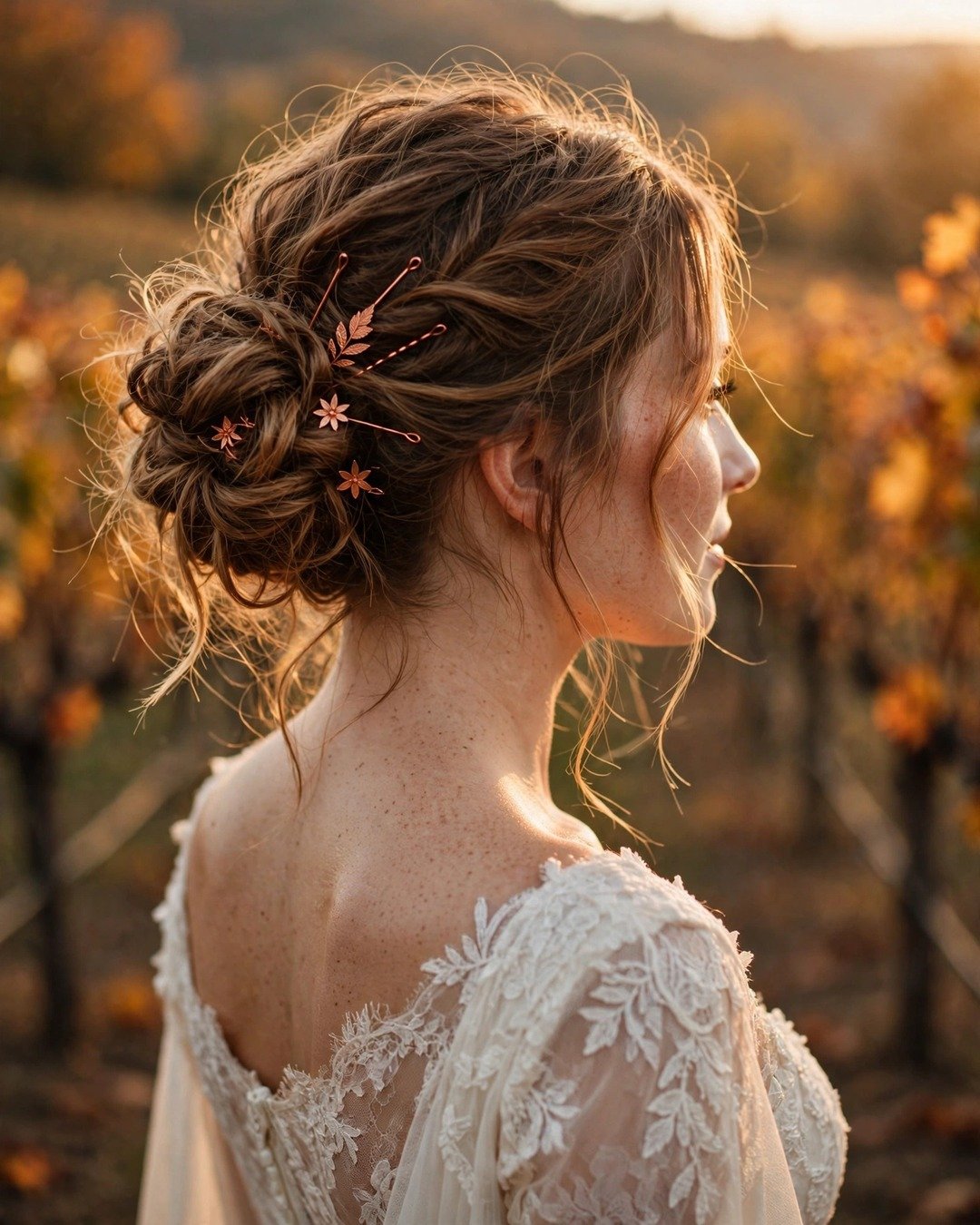 Messy Textured Low Bun