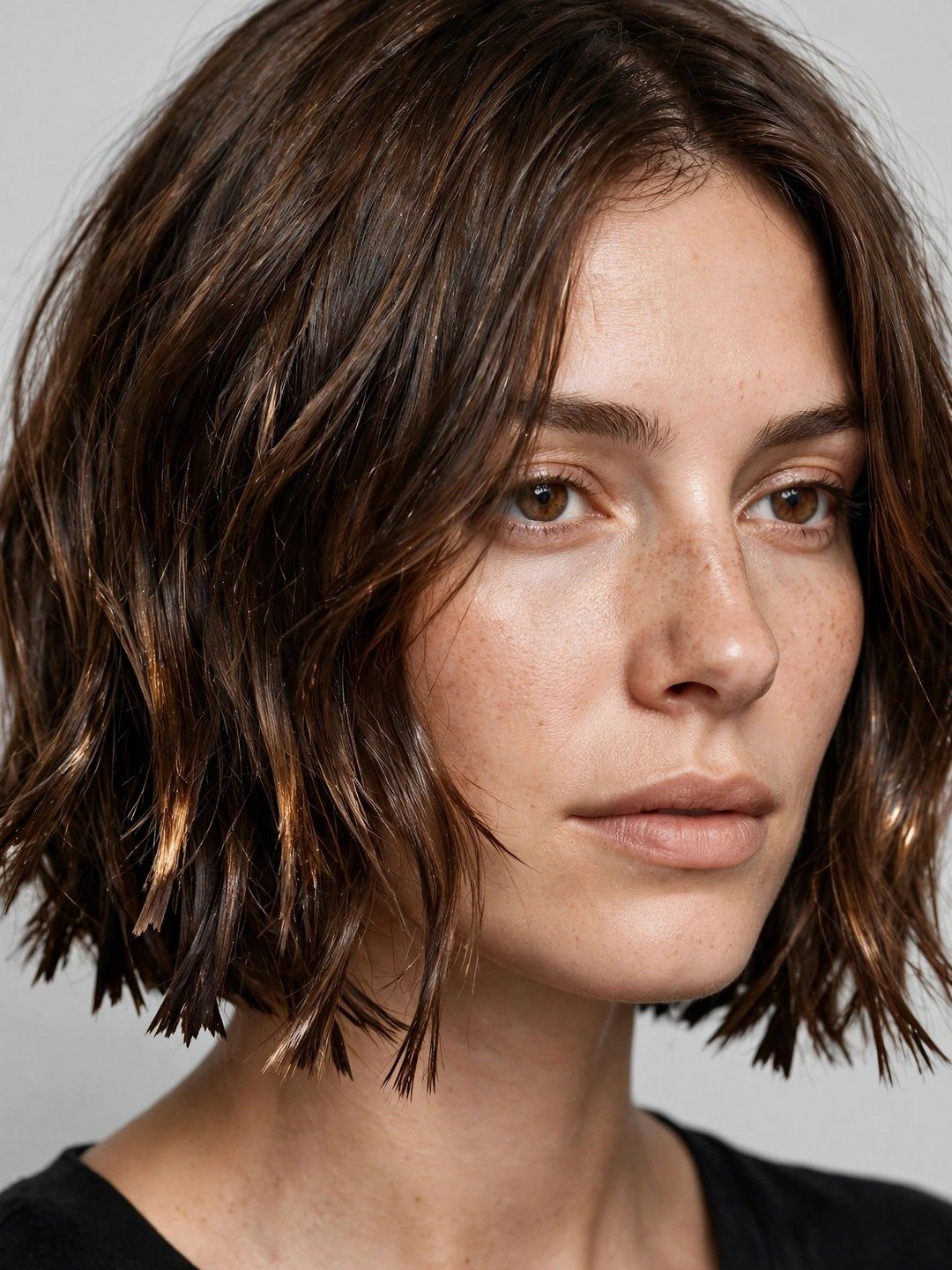 Layered Bob with Choppy Ends