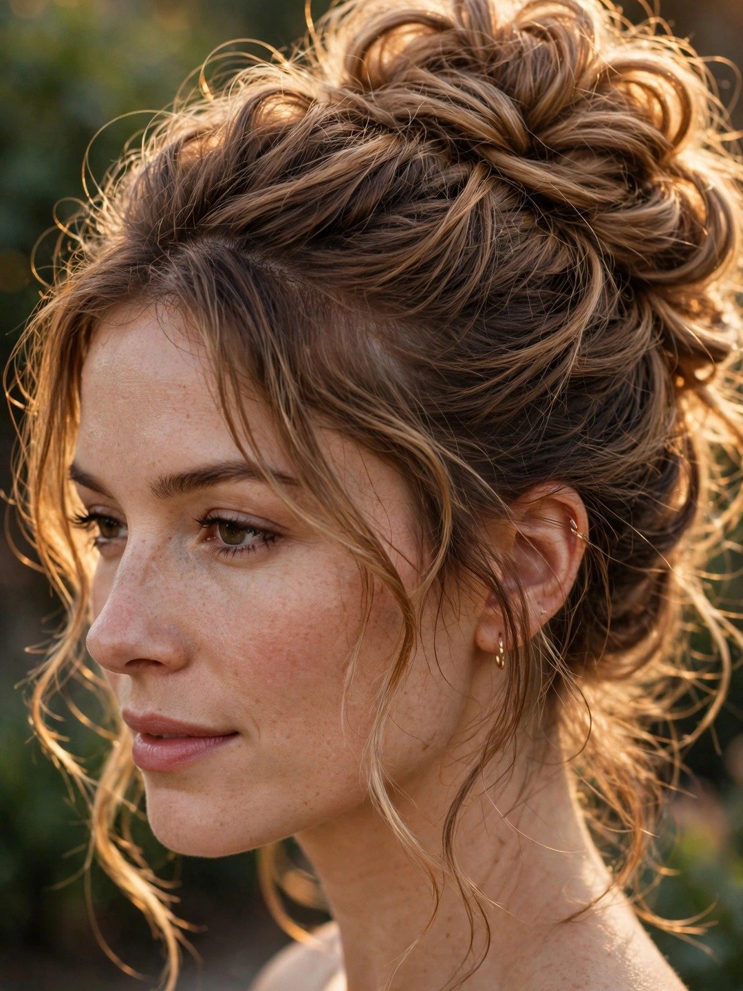 Textured Voluminous Updo