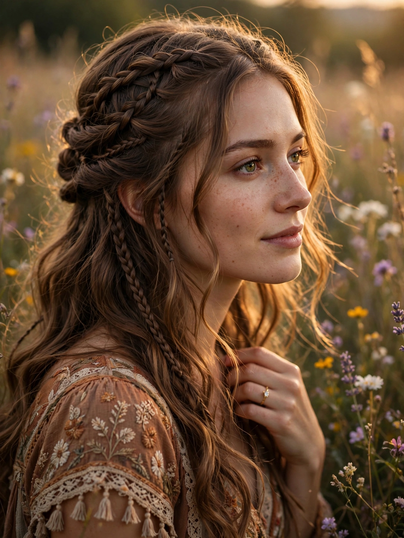 Boho Braided Half-Up