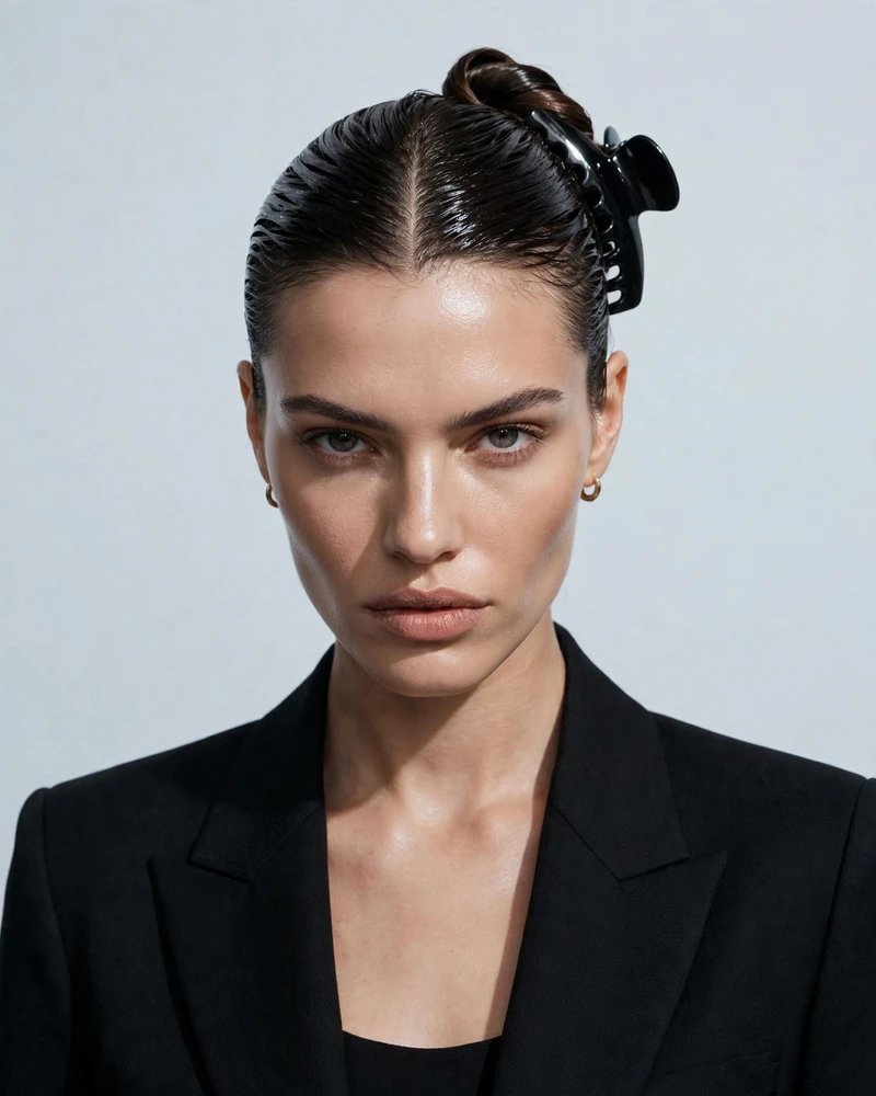 Slicked-Back Claw Clip