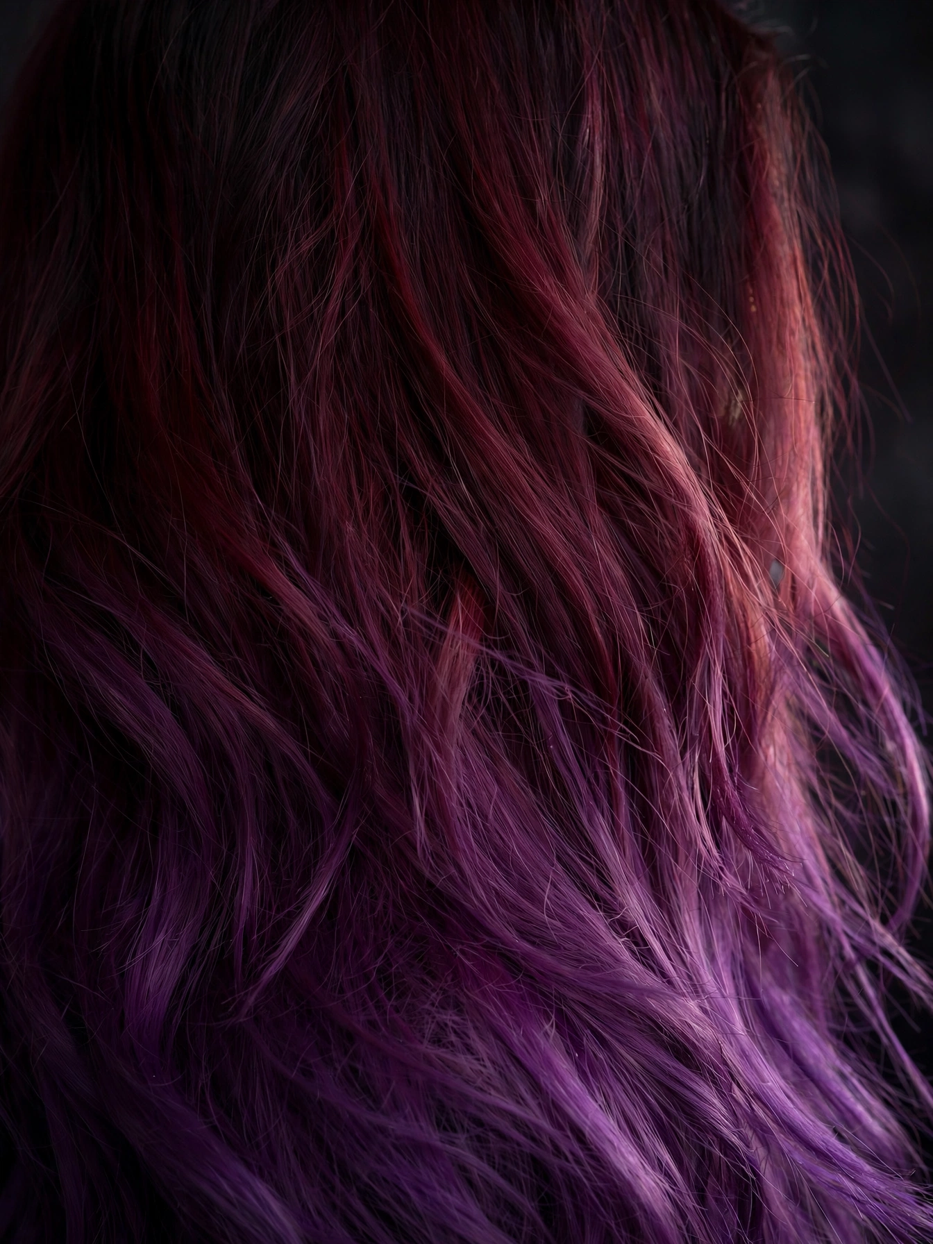 Burgundy Purple Ombre