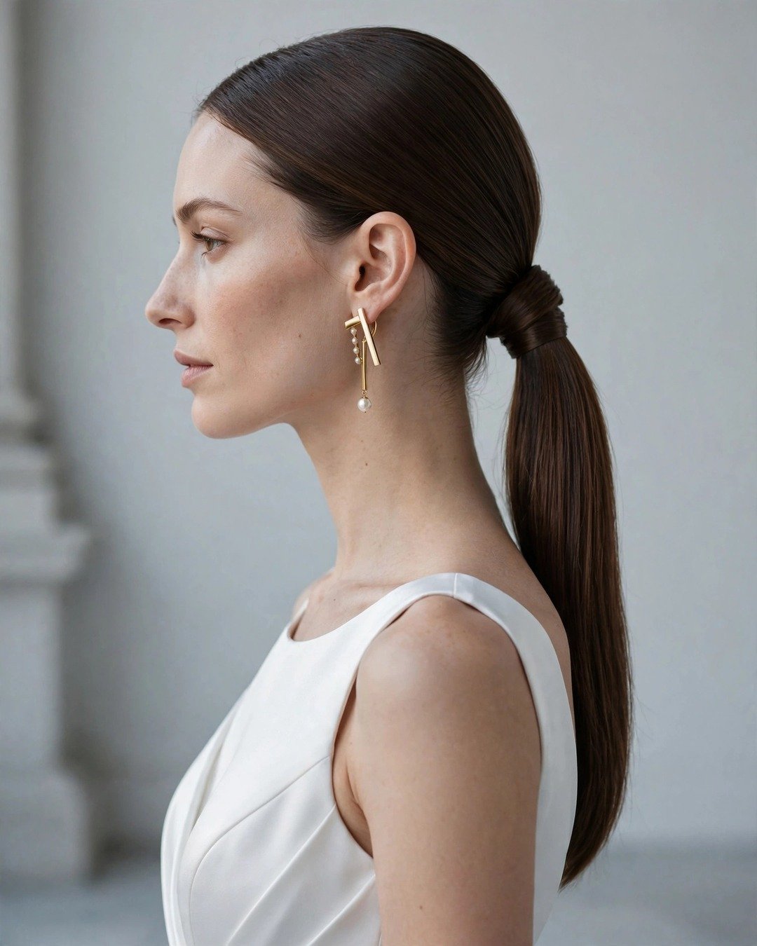 Sleek Low Ponytail