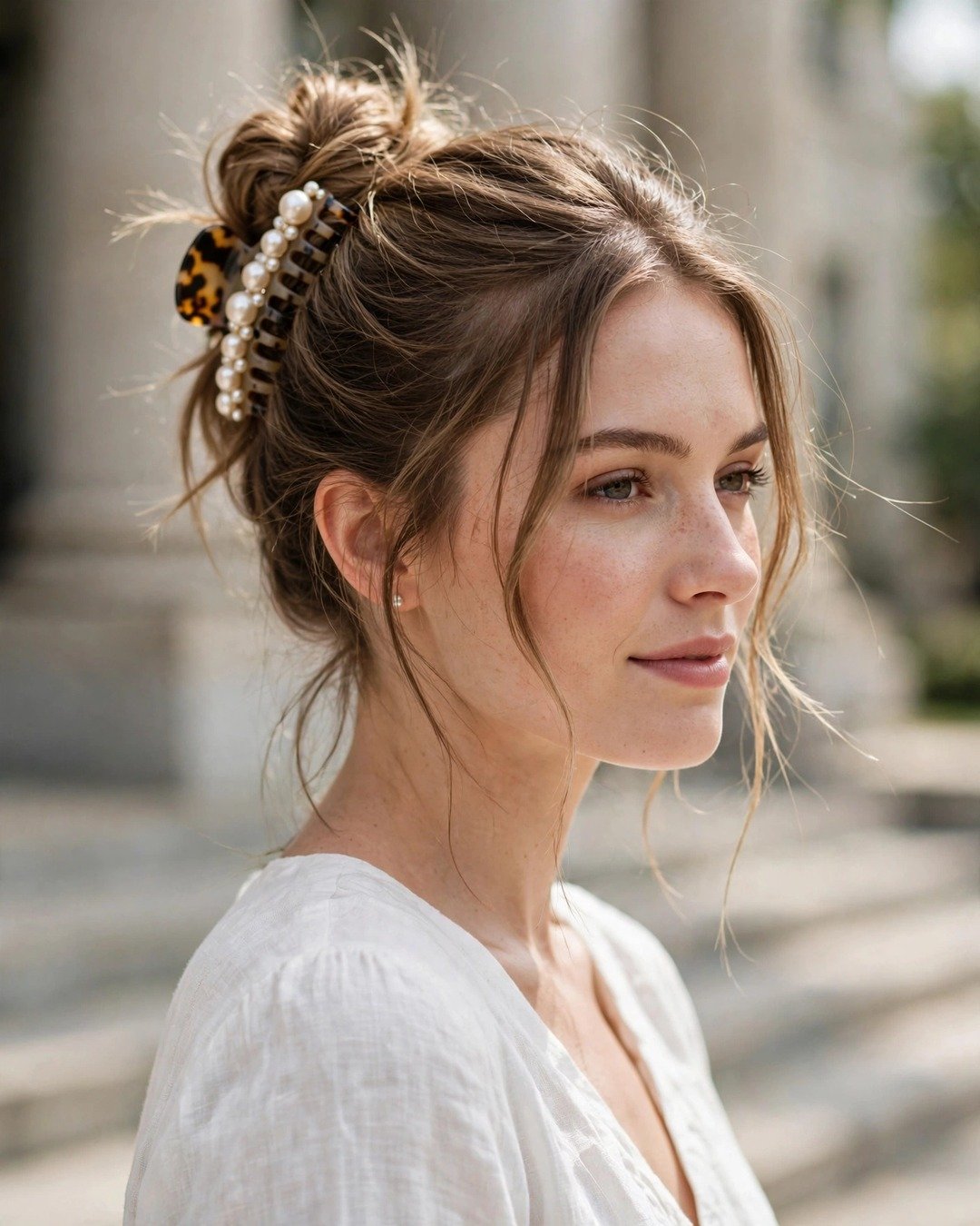 Textured Claw-Clip Updo