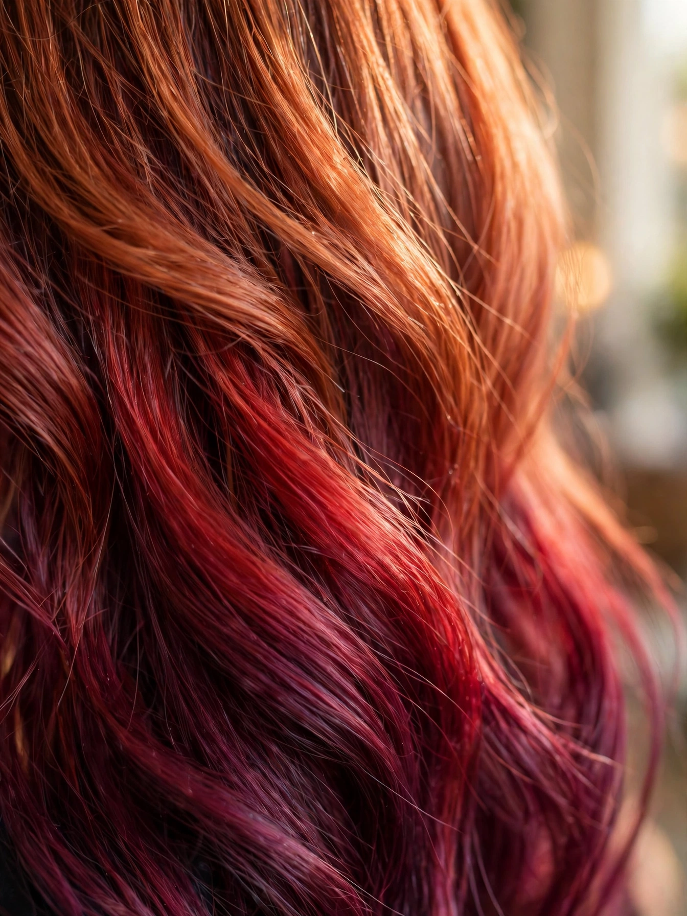 Sangria Burgundy Ombre