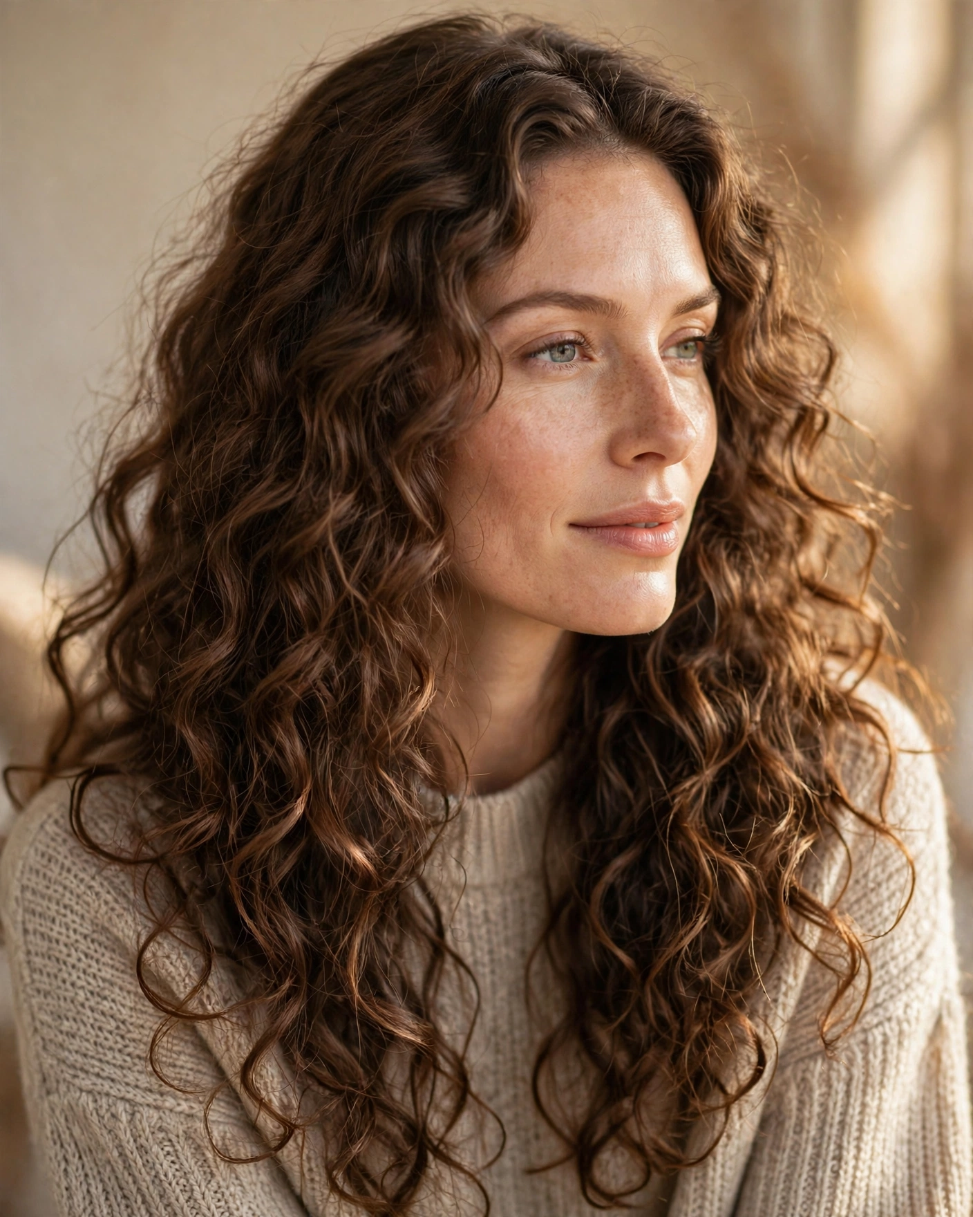 Pearl-Accented Loose Waves