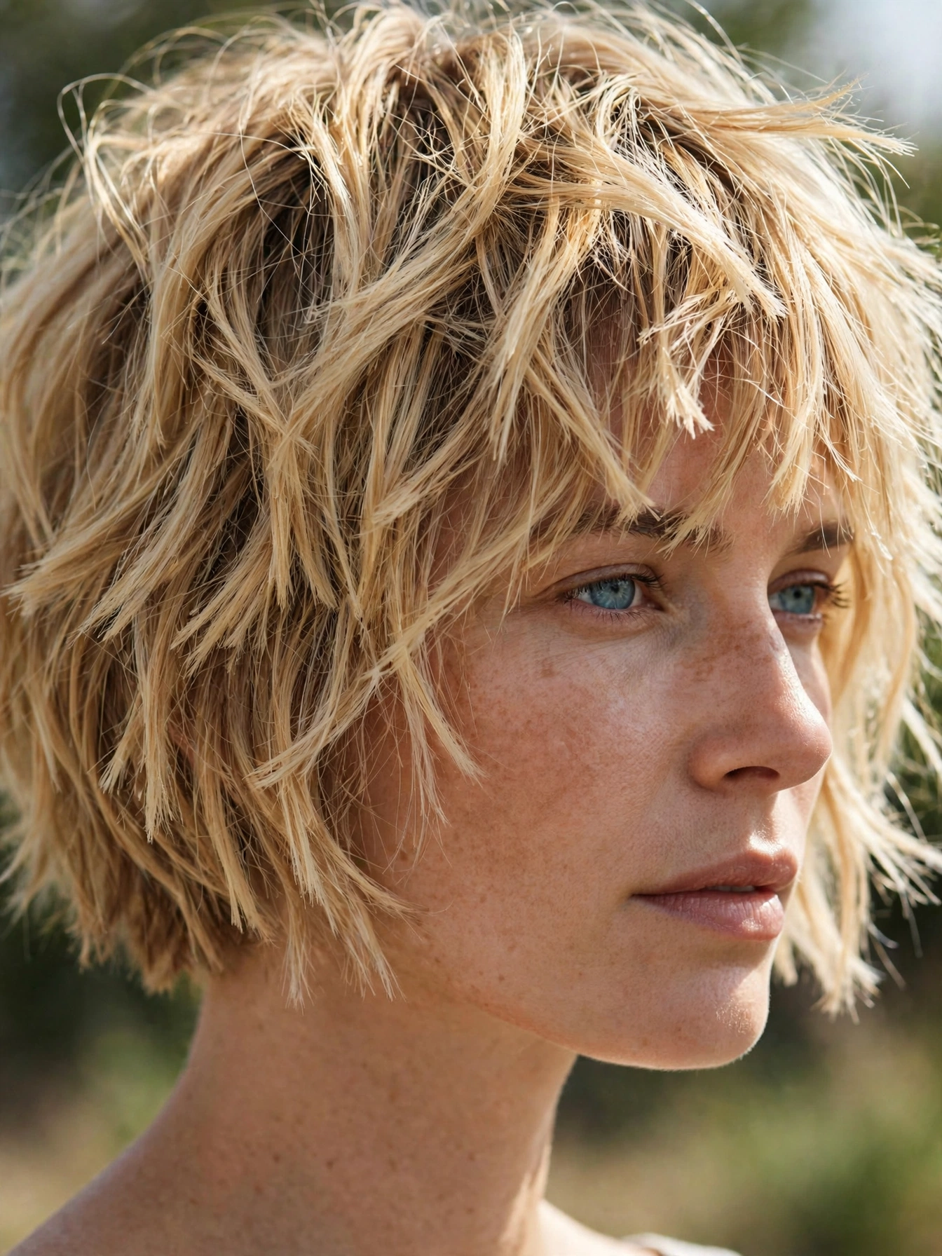 Blonde Chopped Bob