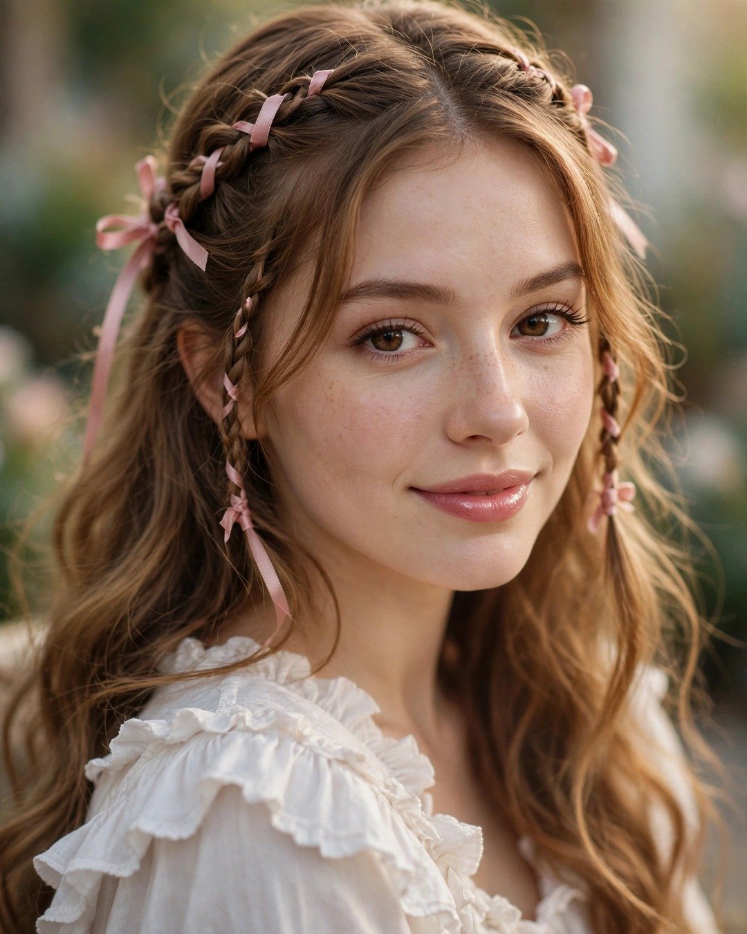 Face-Framing Ribbon Braids