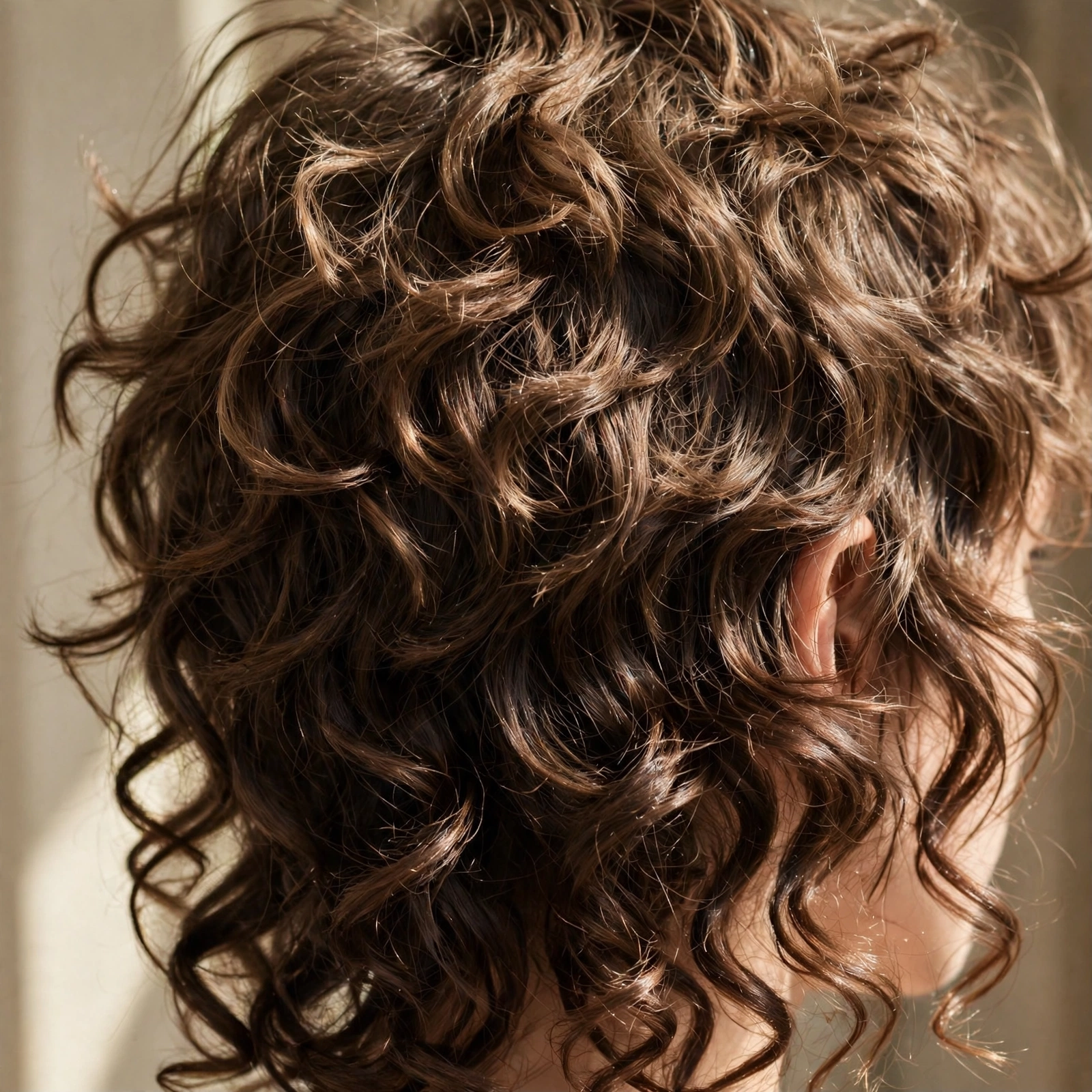 Curly Wolf Cut