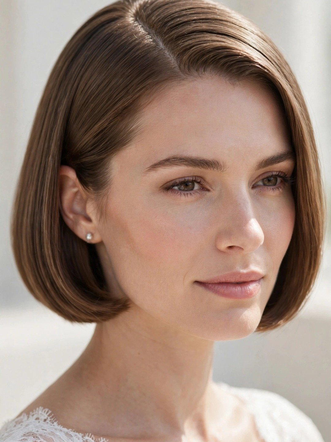 Sleek Bridal Bob