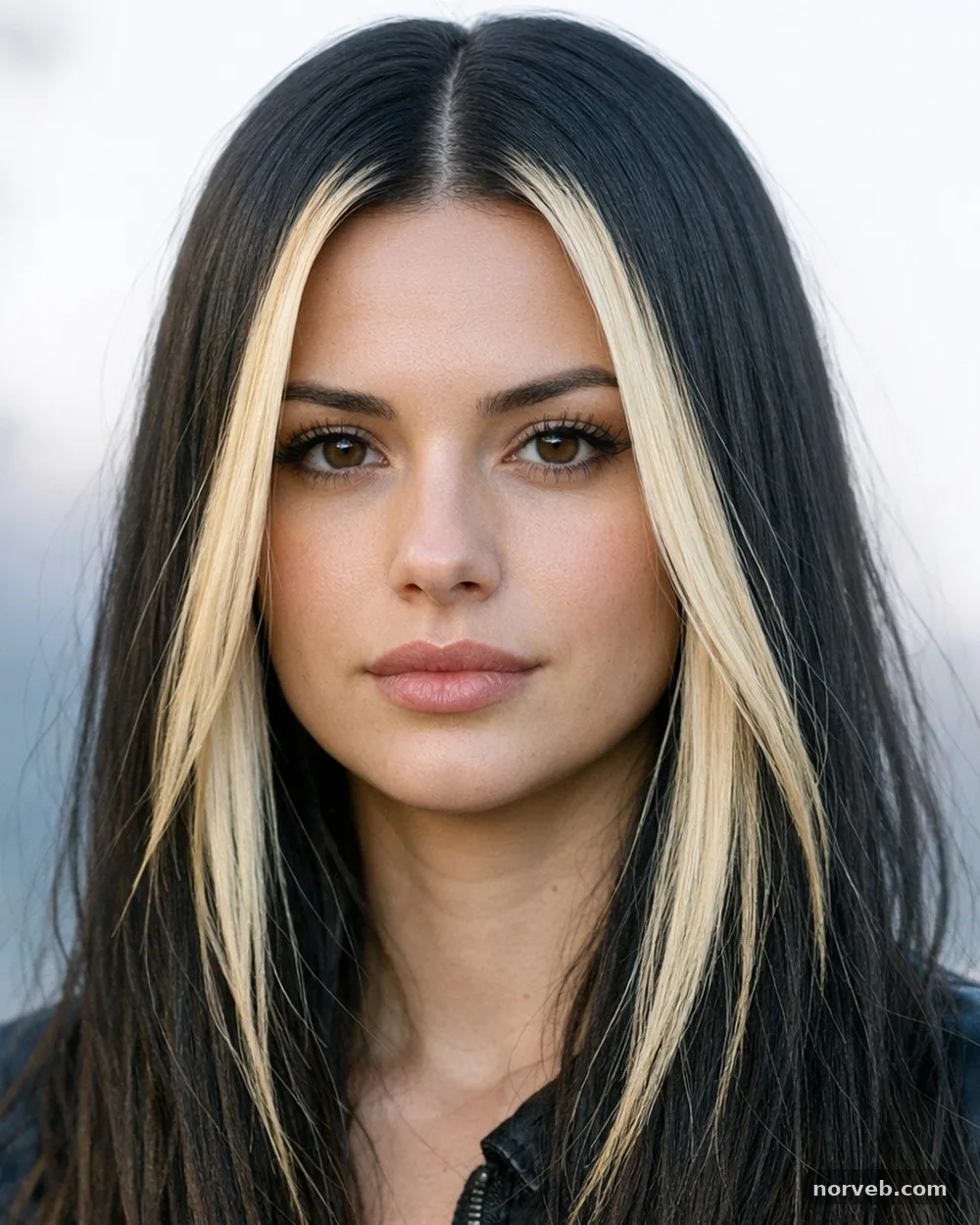The Sleek Middle Part with Money-Piece Highlights - 11 long haircut ideas for 2026