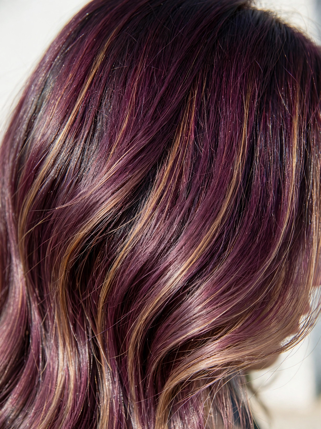 Plum Burgundy Ombre