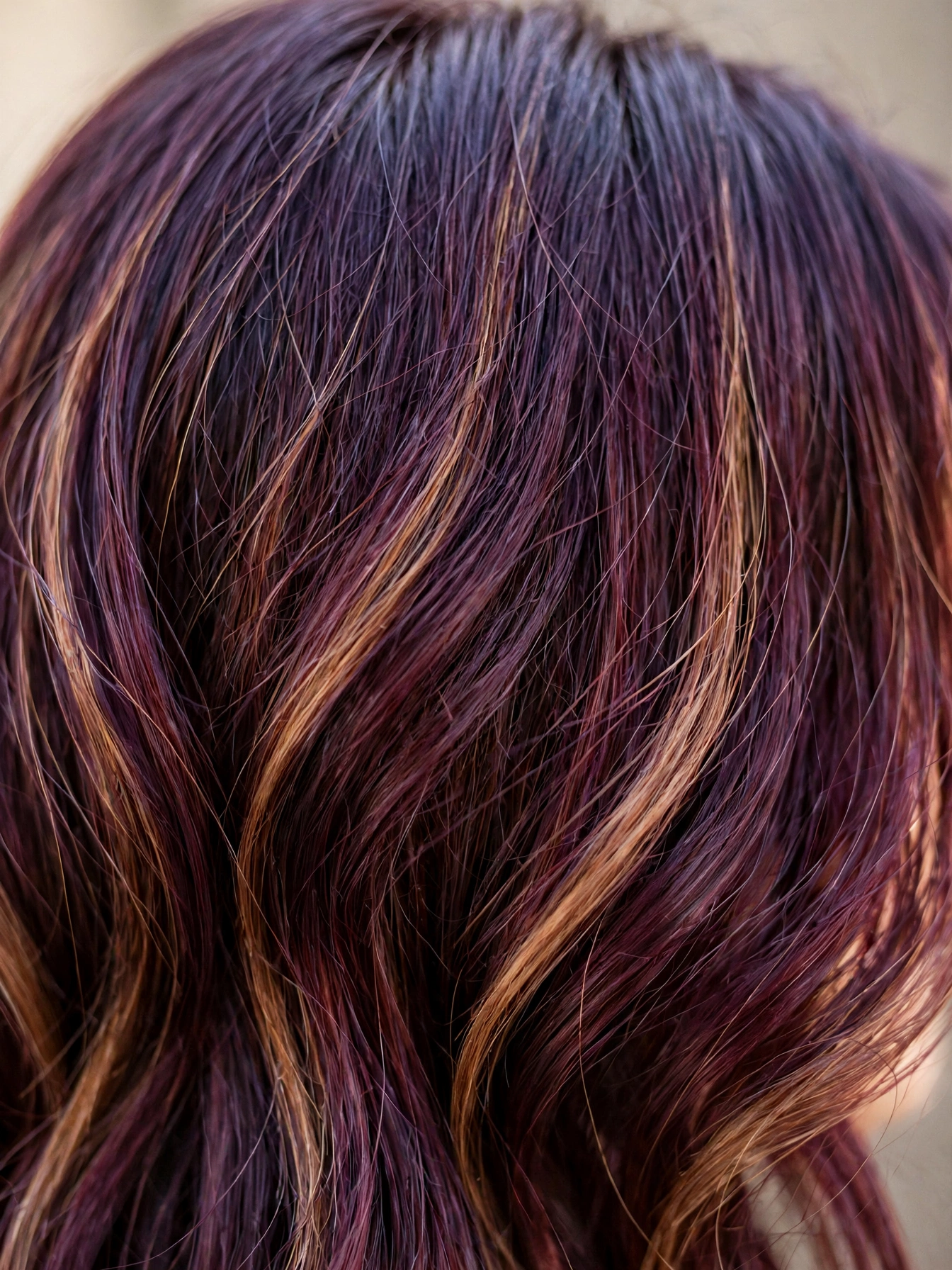 Grape Purple Burgundy Ombre