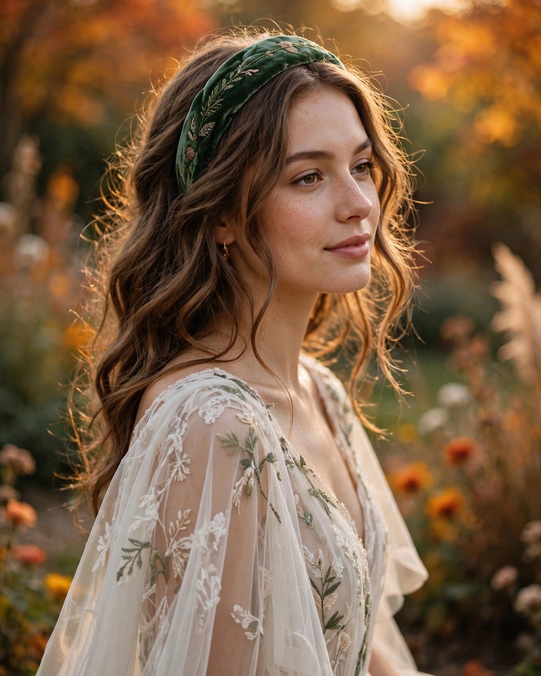Loose Waves with a Velvet Headband