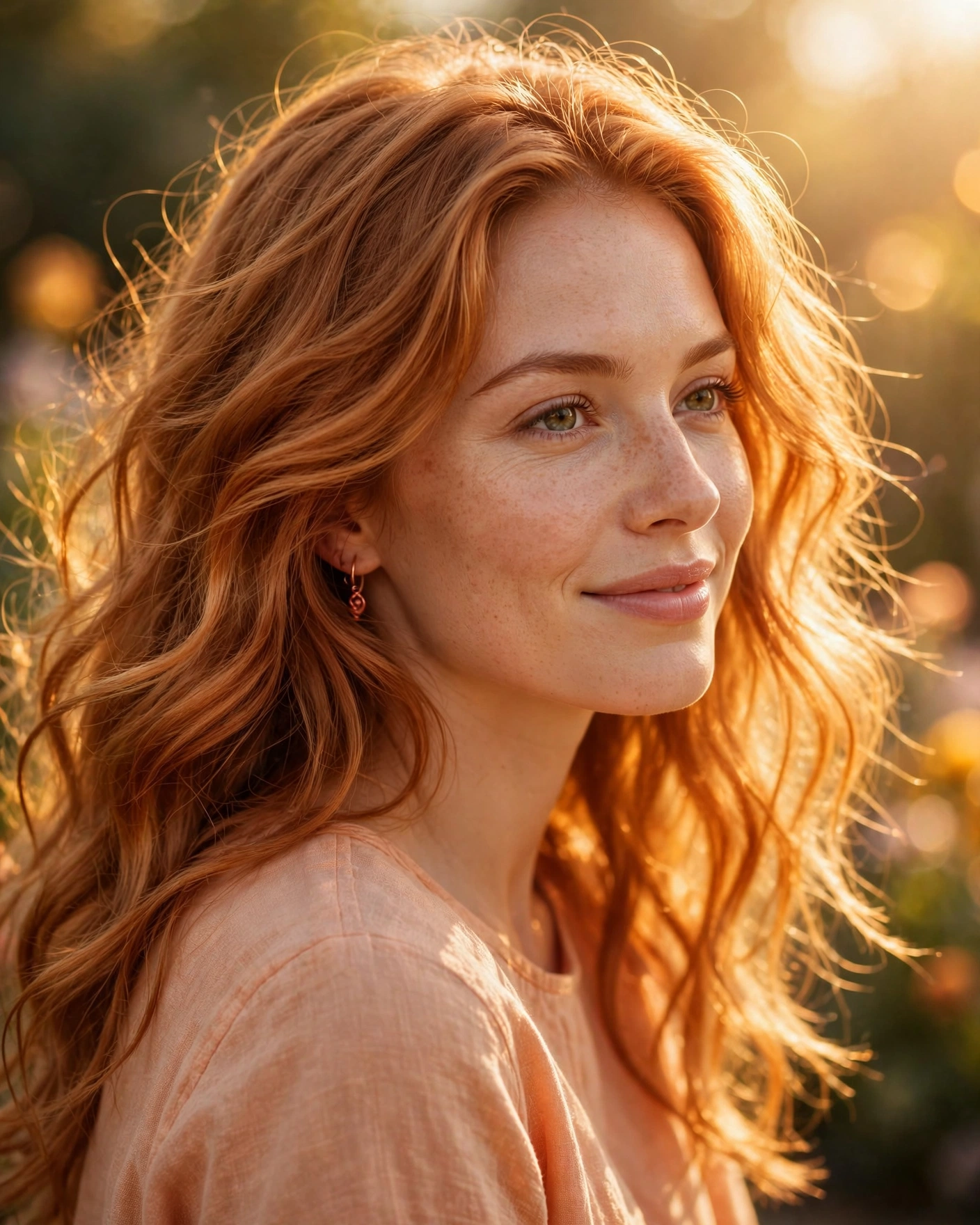 Sun-Kissed Golden Copper