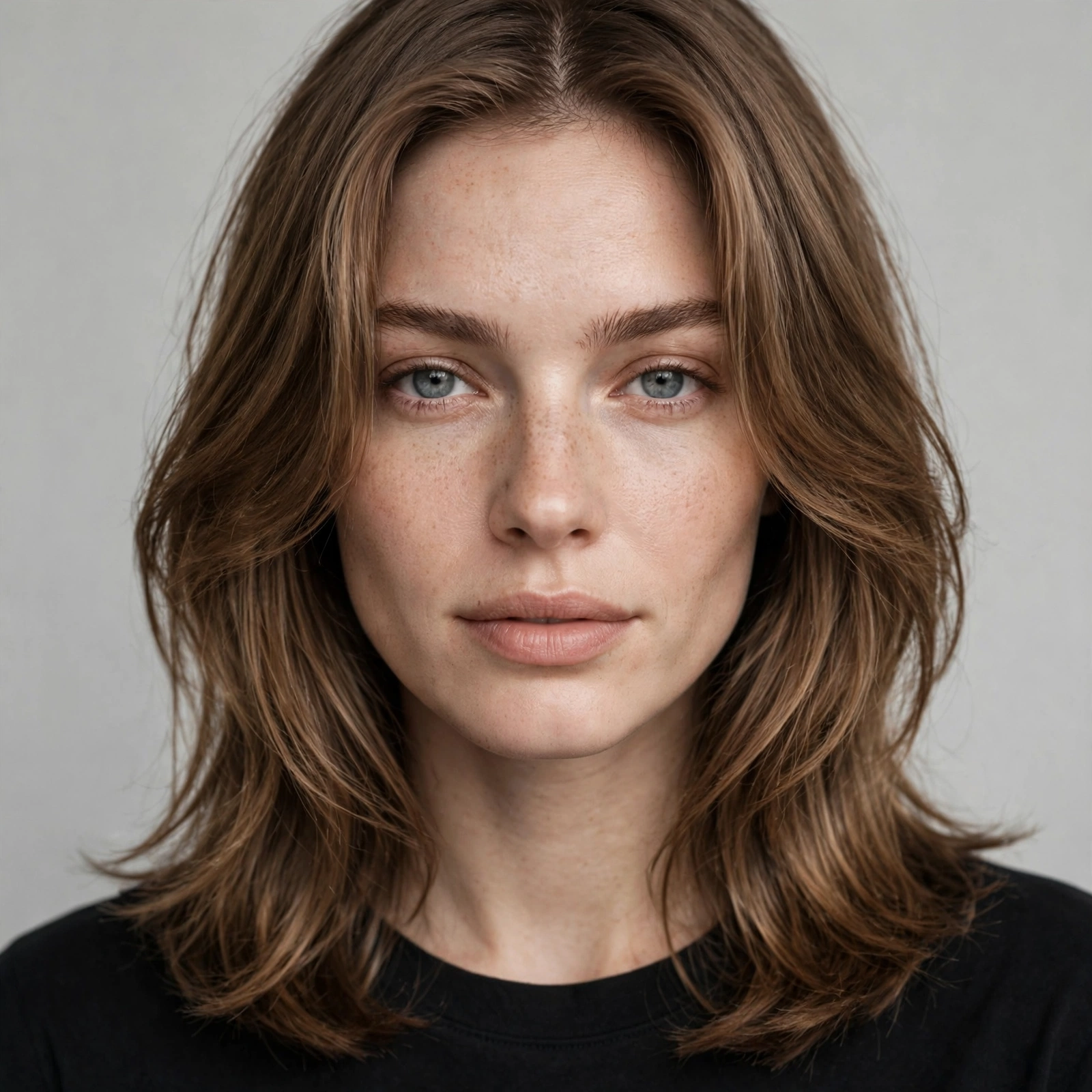 Face-Framing Layers on Medium Hair